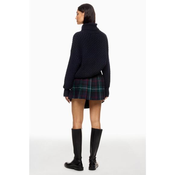 Polo by Ralph Lauren Navy & Green Plaid Mini Skirt - Picture 3 of 14